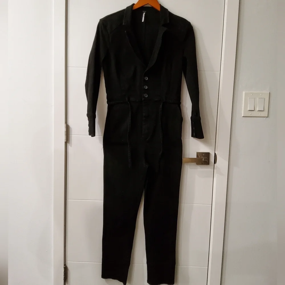 Free People Take Me Out Jumpsuit Size 6